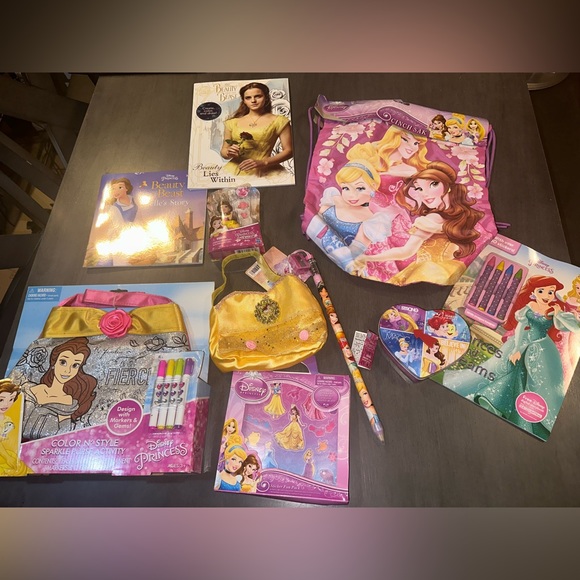 Disney princesses lot mostly belle! All new items never used